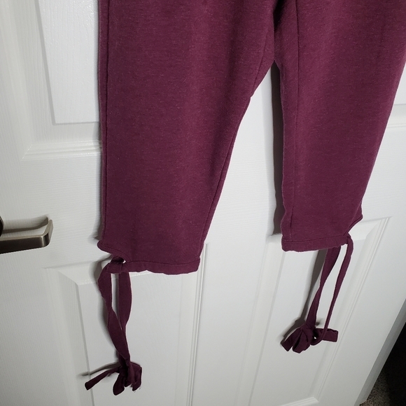 Gymshark Ark Purple High Rise Wrap Tie Cropped Sweatpants - Picture 7 of 9